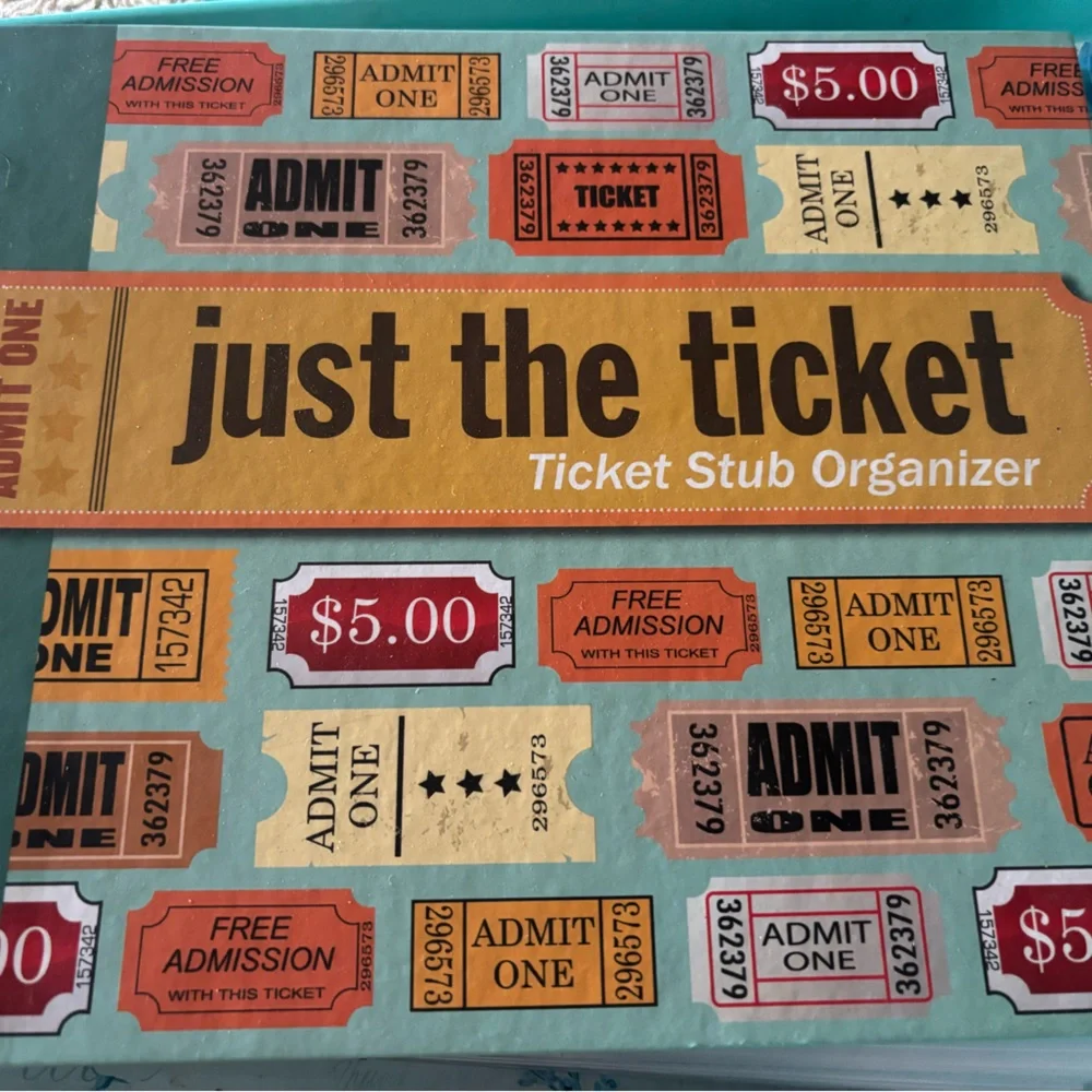 Just the Ticket Stub Organizer - Colorful Design